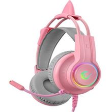 Rampage Rm-k91 X-catty Pembe Usb 7.1 Rgb Oyuncu Mikrofonlu Kulaklık