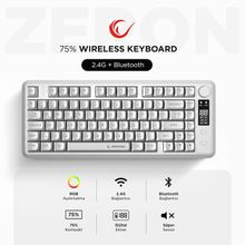 Rampage Zeron RM-K87 RGB %75 TKL Membrane Switch Kablosuz Oyuncu Klavyesi