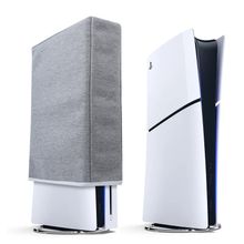 Raryars PS5 İnce Toz Koruyucu için Toz Kapağı Playstation 5 İnce Konsol Disk Sürümü ve Dijital Sürüm için Özel Tasarım Kalın Pamuk Hassas Kesim Kolay Erişim Kablosu Bağlantı Noktası (Dikey Konum)