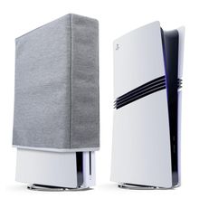 Raryars PS5 Pro Toz Koruyucu için Toz Kapağı Playstation 5 Pro Konsol Disk Sürümü ve Dijital Sürüm için Özel Tasarım Kalın Pamuk Hassas Kesim Kolay Erişim Kablosu Bağlantı Noktası (Dikey Konum)