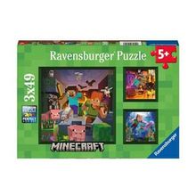 Ravensburger 056217 Minecraft 3x49 Parça Puzzle