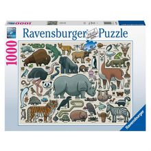 Ravensburger 168071 1000 Parça Vahşi Hayvan Puzzle