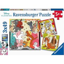 Ravensburger 51557 3x49 Parça Walt Disney Hayvanlar Puzzle