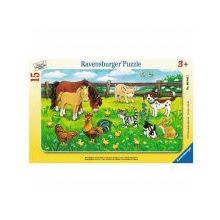 Ravensburger Çayırda Hayvanlar 15 Parça Çocuk Puzzle