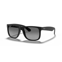 Ray-Ban Justin RB 4165 622/T3 55 Black-Light Grey Polarize Unisex Güneş Gözlüğü