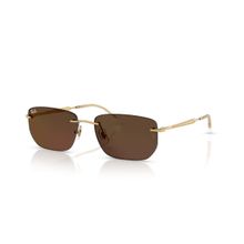 Ray-Ban RB 3768 001/73 56 Arista Gold-Dark Brown Güneş Gözlüğü