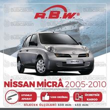 RBW Nissan Micra 2005-2010 Ön Muz Silecek Takımı
