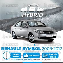 RBW Renault Symbol 2009-2012 Ön Hybrid Silecek Takımı