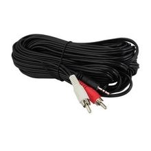 Rca 2 Erkek + 3.5 mm 10 Metre Kutulu Stereo Erkek Ses Kablosu