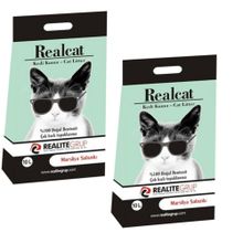 Real Cat 2x10 lt Marsilya Sabunlu İnce Taneli Kokulu Kedi Kumu
