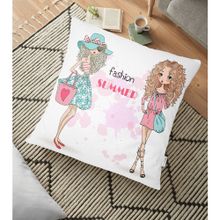 RealHomes Fashion Summer Özel Tasarımlı Dijital Baskılı 70x70 cm Yer Minderi