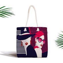 RealHomes Fashion Womens Popart Modern Tasarımlı Fermuarlı Kumaş Çanta