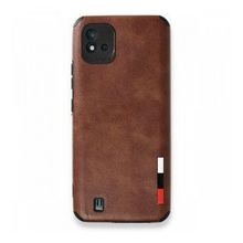 Realme C11 2021 Loop Deri Silikon Kahverengi Kılıf