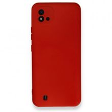 Realme C11 2021 Nano İçi Kadife Silikon Kırmızı Kılıf