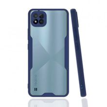 Realme C11 2021 Platin Silikon Lacivert Kılıf