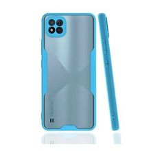 Realme C11 2021 Platin Silikon Mavi Kılıf