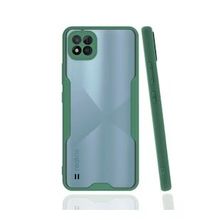 Realme C11 2021 Platin Silikon Yeşil Kılıf