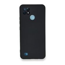 Realme C21 Nano İçi Kadife Silikon Lacivert Kılıf