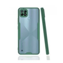 Realme C21 Platin Silikon Yeşil Kılıf