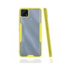 Realme C25 Platin Silikon Sarı Kılıf