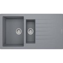 RealStone P005 Troya 100 Granit 100x50 cm Tezgah Üstü Gri Eviye