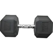 Rebuwo Hex Dambıl Kauçuk Altıgen Dambıl Hex Dumbbell 27.5 KG 1 Adet