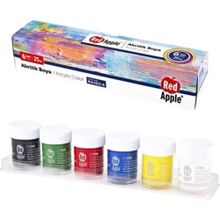Red Apple 6 Renk 6x25 ml Akrilik Boya
