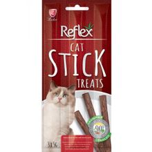 Reflex 5 gr 3 Cat Stick Biftek ve Kuzu Etli Tahılsız Kedi Ödül Çubukları