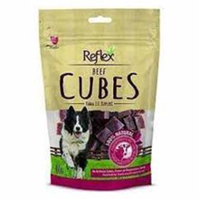 Reflex 80 gr Kurutulmuş Beef Cube Biftek Küp Köpek Ödül Maması