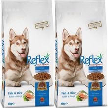 Reflex Dog Food Balıklı Pirinçli 2x15 kg Yetişkin Köpek Maması