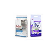 Reflex Hamsili 2 kg Yetişkin Kedi Maması+ Pro Line Lavanta Kokulu 5 lt Kedi Kumu