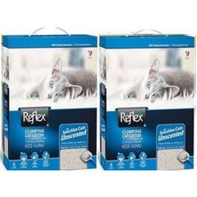 Reflex Hassas Kediler için Parfümsüz Topaklaşan Bentonit 2x6 lt Kedi Kumu
