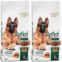 Reflex Kuzu Etli Pirinçli Sebzeli Yetişkin 2x15 kg Köpek Maması