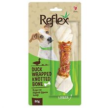 Reflex Ördek Etli Düğümlü Çiğneme Kemiği 80 gr Köpek Ödülü