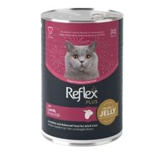 Reflex Plus 400 gr Jöle İçinde Kuzu Etli Yetişkin Konserve Kedi Maması