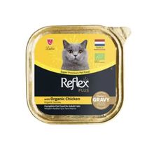 Reflex Plus 85 Gr Organik Tavuklu Soslu Parçalar Yetişkin Kedi Maması