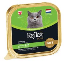 Reflex Plus Alu Tray 85 gr Morina Balıklı Kıyılmış Pate Kısır Kedi Yaş Mama
