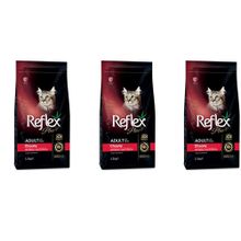 Reflex Plus Kuzu Etli Yetişkin 3x1.5 kg Kedi Maması