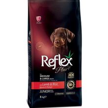 Reflex Plus Kuzulu ve Pirinçli Orta ve Büyük Irk 3 kg Yavru Köpek Maması