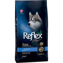 Reflex Plus Somonlu Orta ve Büyük Irk 15 kg Yetişkin Köpek Maması