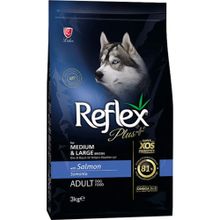 Reflex Plus Somonlu Orta ve Büyük Yetişkin Irk 2x3 kg Köpek Maması