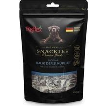 Reflex Snackies Natural Balık Derisi Küpleri Tahılsız 130 gr Köpek Ödül Maması