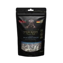 Reflex Snackies Natural Morina Balık Derisi Küpleri Tahılsız 130 gr Köpek Ödül Maması