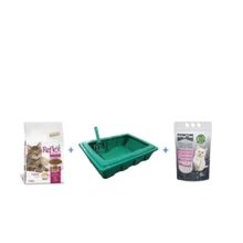 Reflex Tavuk 1,5 kg Kedi Maması +Kedi Tuvaleti + 5 lt Kitty Max Kedi Kumu
