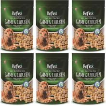 Reflex Yarı Yumuşak Ödül Maması Av Hayvanlı & Tavuklu 6x150 gr