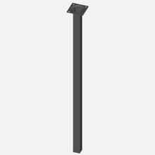 Regalux Çelik Boru Kare 600 mm Siyah Masa Ayağı