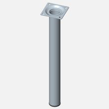 Regalux Çelik Boru Yuvarlak 300 mm Paslanmaz Çelik Rengi Masa Ayağı