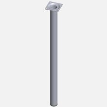 Regalux Çelik Boru Yuvarlak 600 mm Krom Masa Ayağı