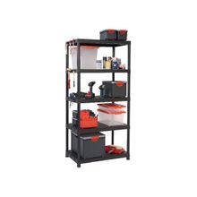 Regalux Krios 90x60x188 cm Siyah 5 Katlı Raf
