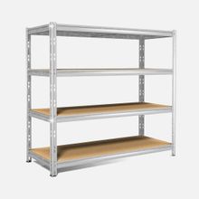 Regalux Metal Ahşap 180x210x70 cm Gri 4 Katlı Raf